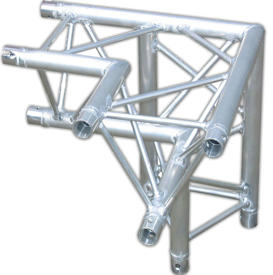 LiteTruss P3-M290, 3 Wege Winkel, Spitze unten, re. ALB 33