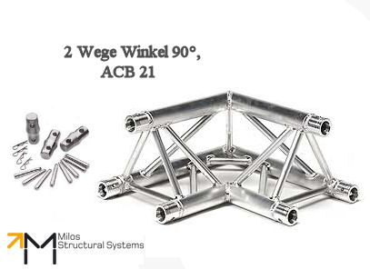 LiteTruss P3-M290, 2 Wege Winkel 90°, ACB 21