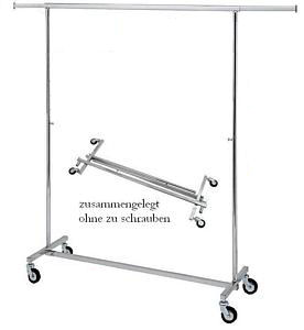 Garderobenständer 180cm, Steckbar mit Auszug