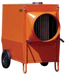 Diesel- Öl Warmluftheizung 150 Kw, Separater 500l. Tank