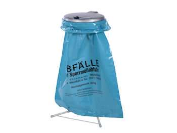 Müllsackhalter inkl. 2 blaue Säcke