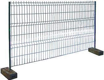 Bauzaun Element 3,50m x 2,00m inkl. 2 Füßen / Preis pro Woche