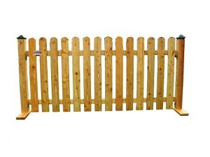 Holzzaun 2,00 x 0,80m, Narturfarbend lasiert