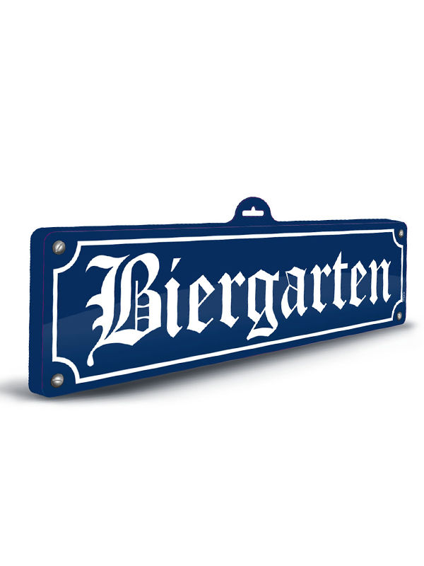 Schild Biergarten 3m