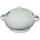 Suppenterrine, Porzelan, weiß, 2,2l mit Deckel