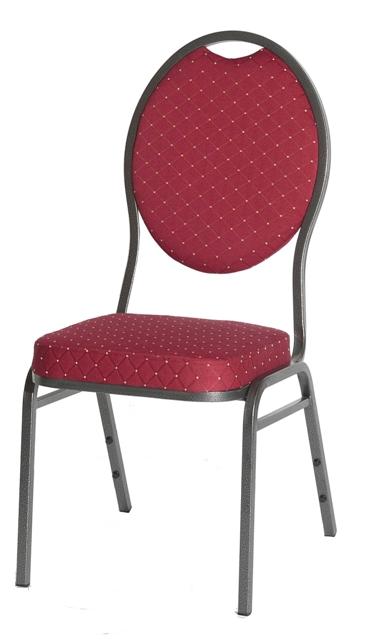 Bankettstuhl, Konferenzstuhl "Hawaii" , rot gepolstert