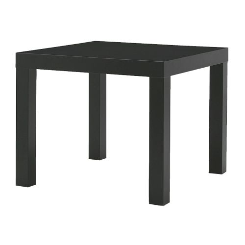 Loungetisch  "solid" 55cm, 4-eckig, 45cm höhe, schwarz