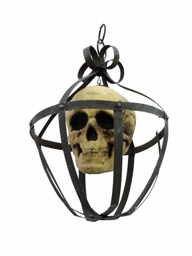 Deko Schädel im Käfig 