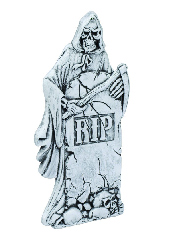 Deko-Grabsteinplatte "Sensenmann"