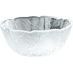 Dessertschale, Glas 11cm "Blatt"