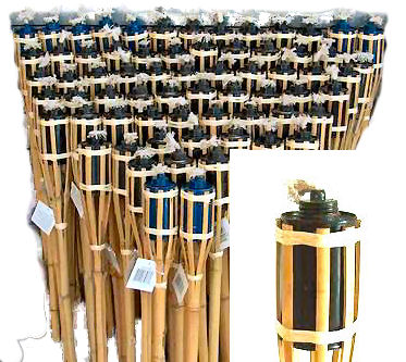 Gartenfackel, Bambusfackel, (ohne Lampenöl), 1,20m 