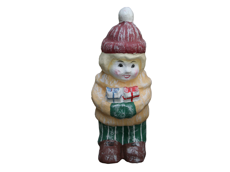 Dekofigur "X-Mas-Child- Curly" Pappmaché, ca. 50cm