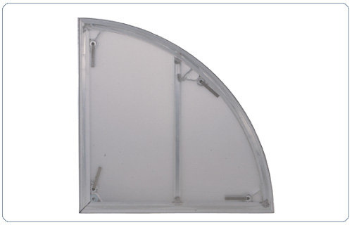 Nivtec System - Podest  Plexiglas 1,0m Viertelkreis