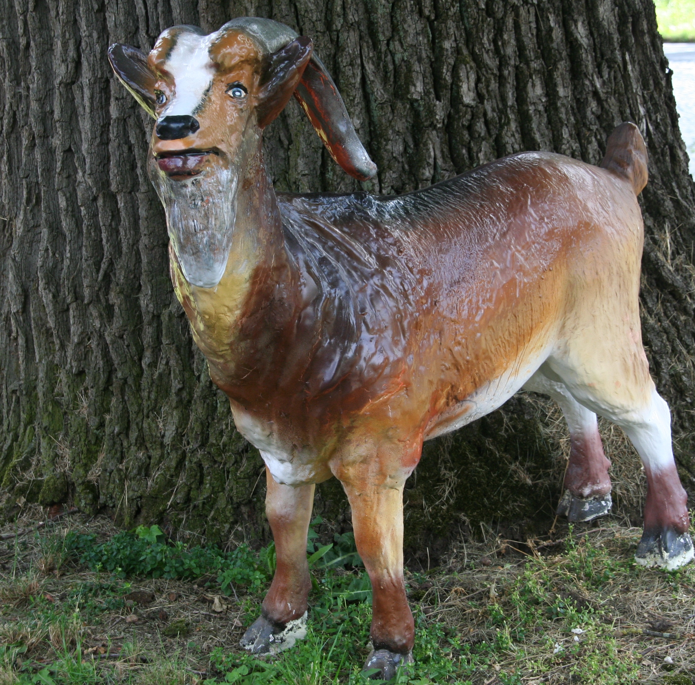 Dekofigur Ziegenbock "Sally" ,  95cm höhe, 110cm lang