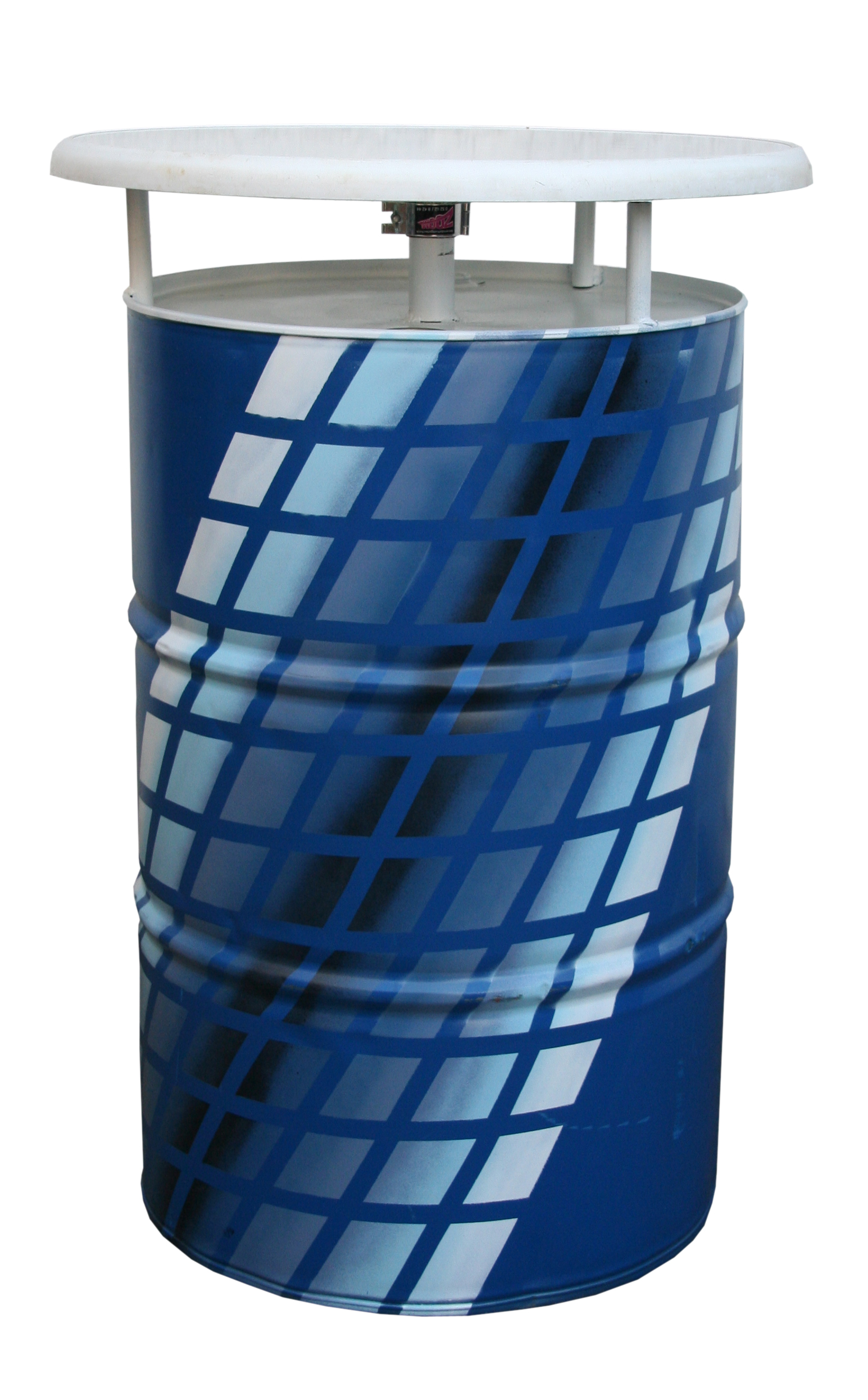 Stehtisch "Barrel"  Ölfass/h 100cm, Platte 60cm,  ohne Label in 4 Unifarben