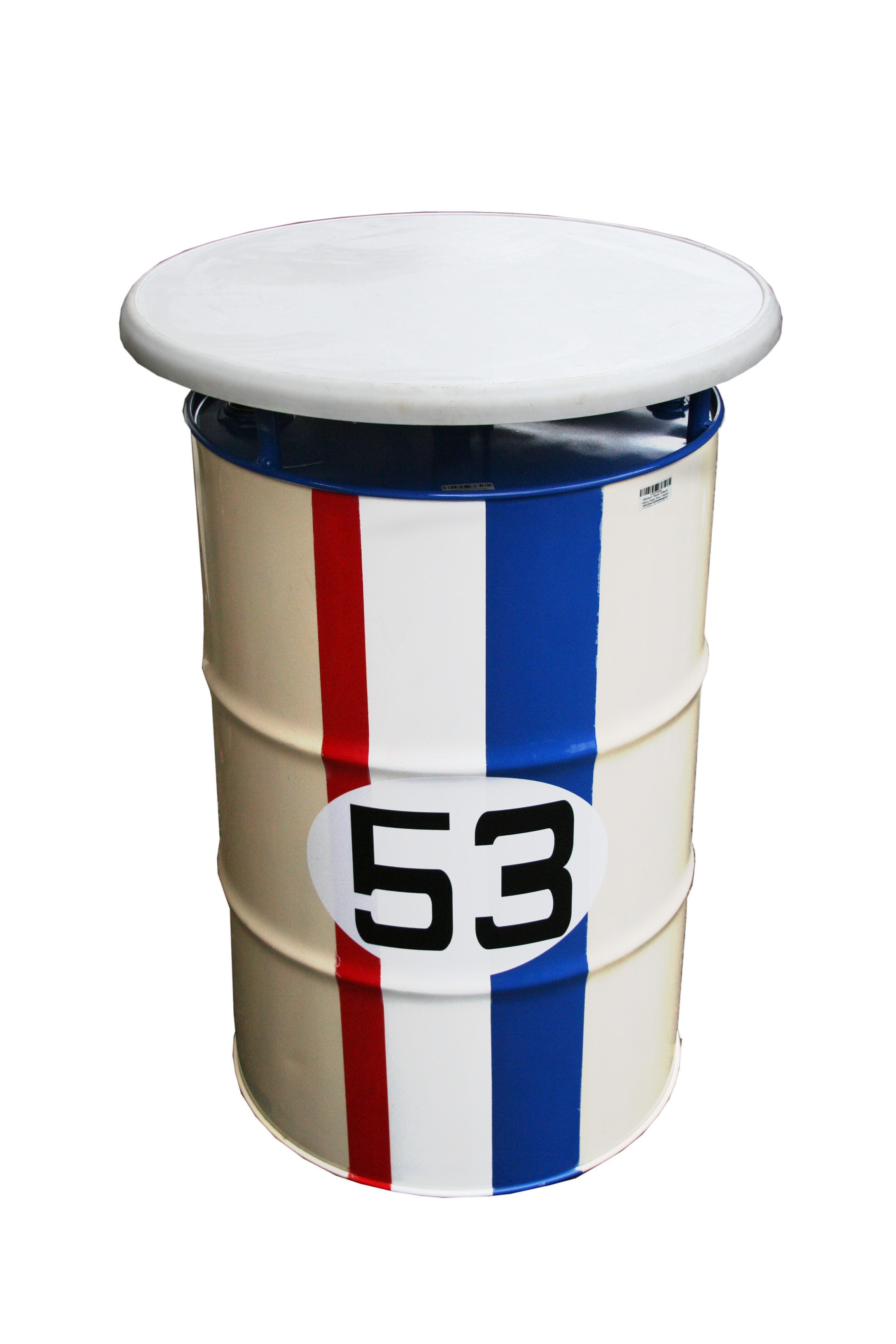 Stehtisch "Barrel" Ölfass/h 100cm,Platte 70cm, "Herbie"