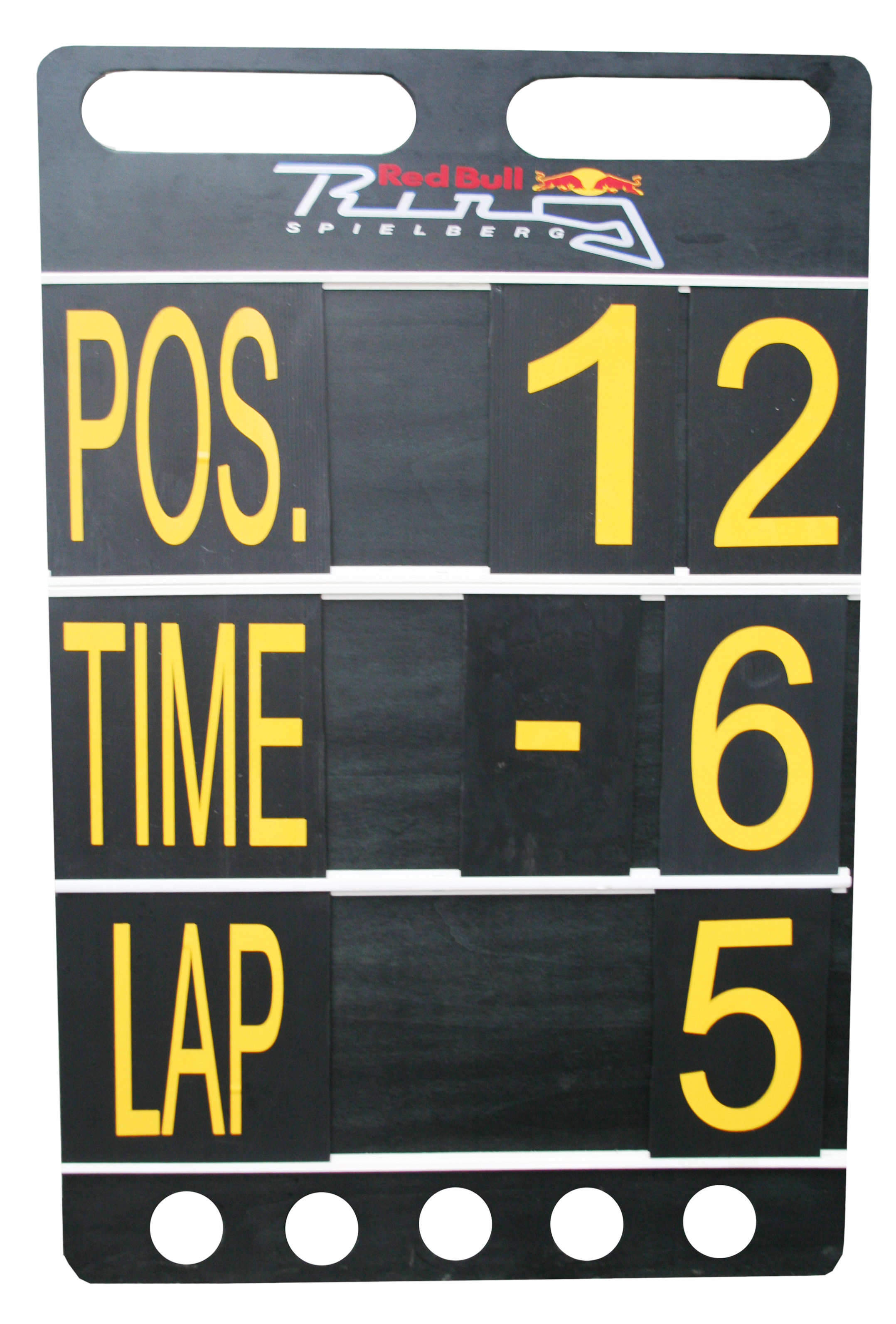 Boxentafel "Red Bull Ring" 80 x 1,20 mit Schriftsatz