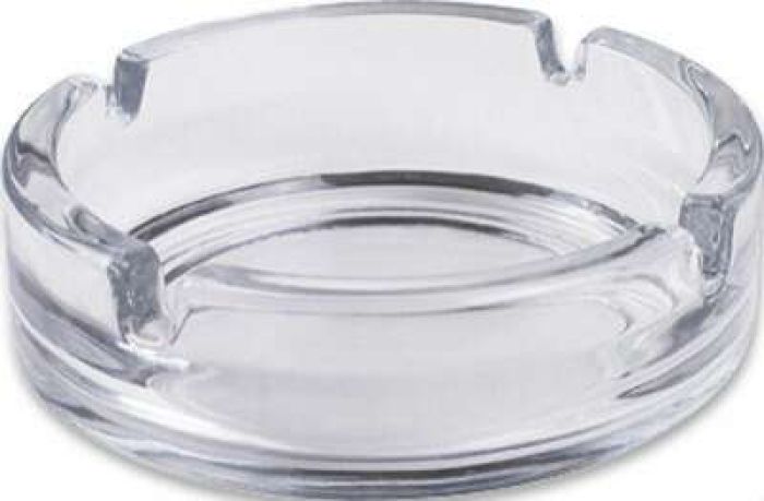 Aschenbecher, Glas, ca.11cm rund, klar 