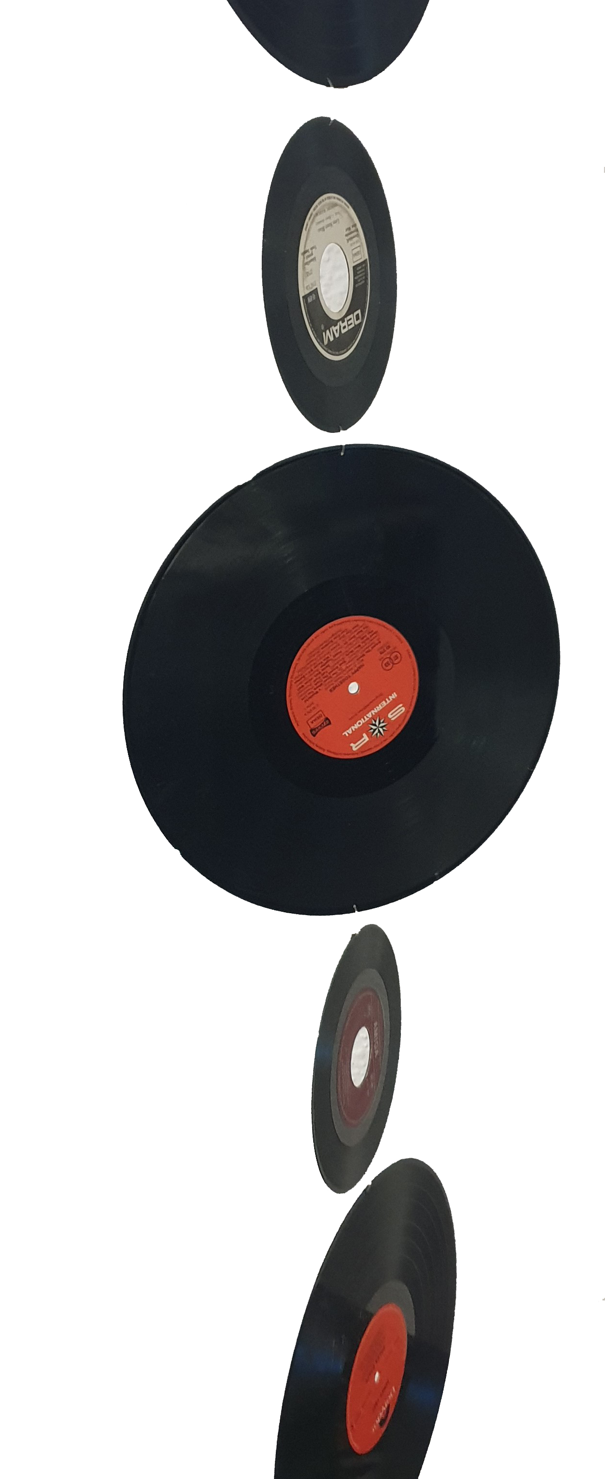 Raumteiler "LP´s & Singles" ca. 2m höhe