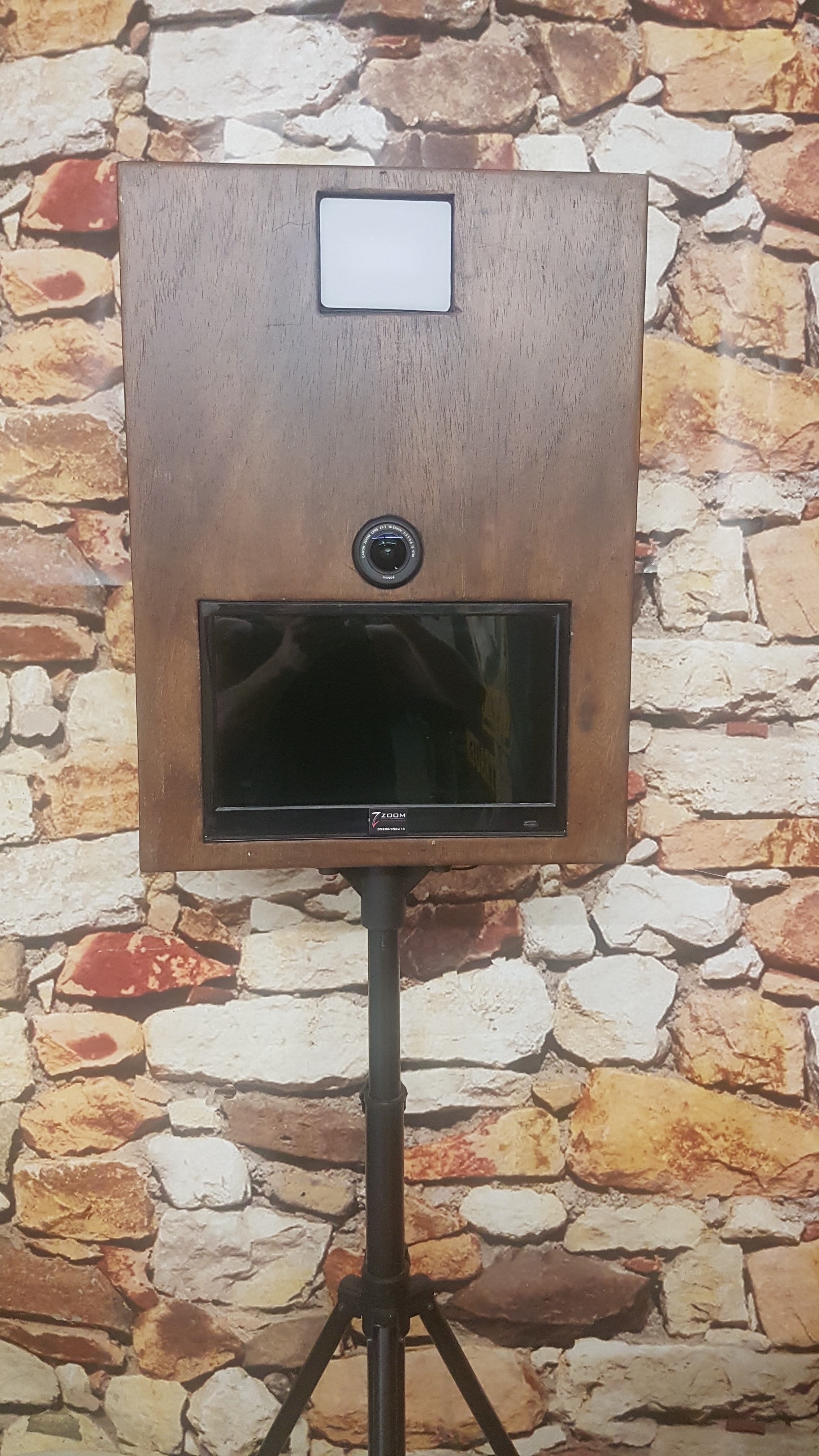 Fotobox, versch. Hintergründe, inkl. Accessoires