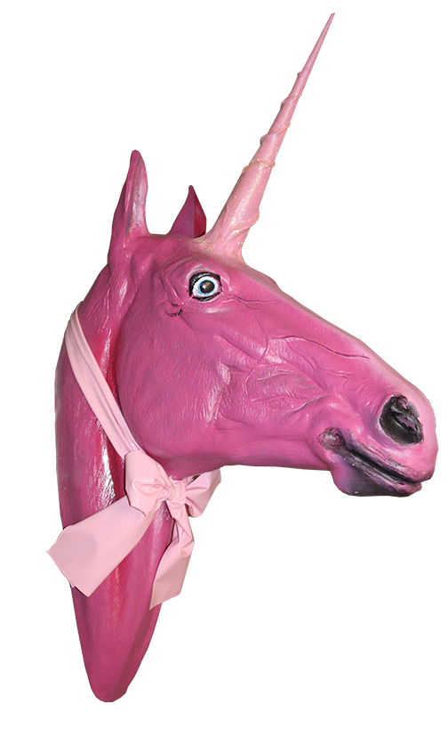 Dekofigur "Einhorn" hängend, GFK, 80cm