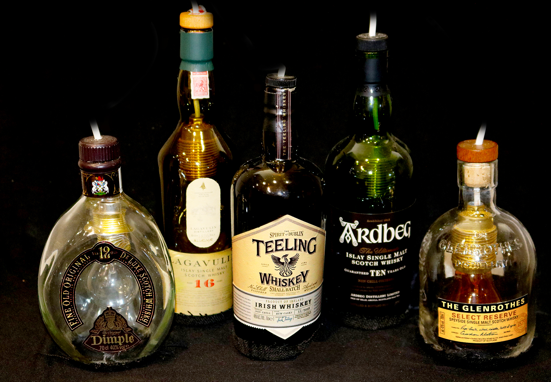 Deko Beleuchtung Whiskyflasche als Hängelampe 230V,  1 Stk.