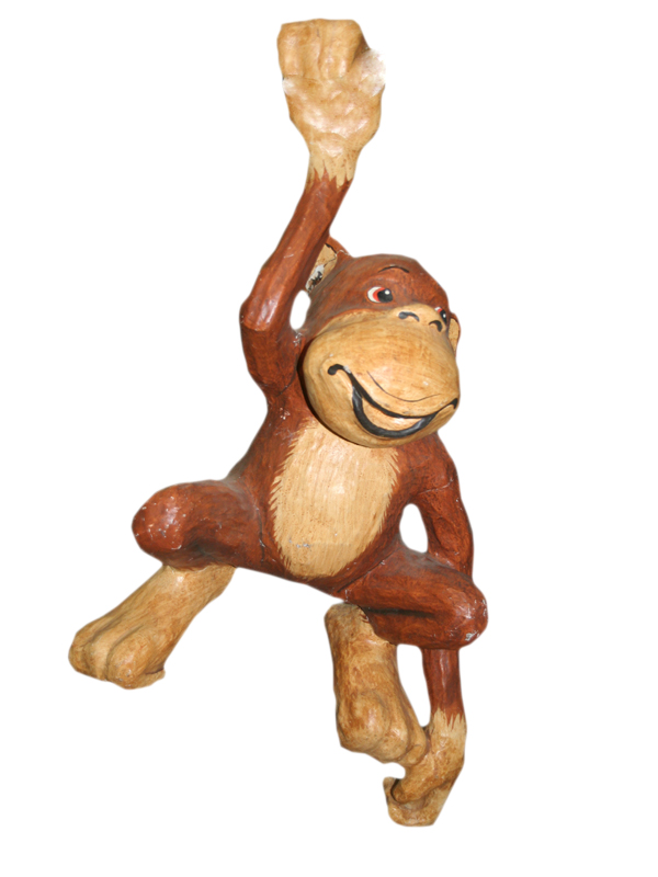 Dekofigur "Affe", Pappmarché 60cm